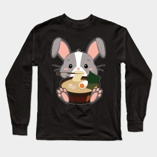 Anime Cute Rabbit Japanese Ramen Noodles Kawaii Gift product Long Sleeve T-Shirt